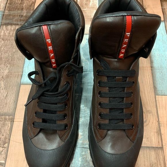 PRADA 4T 2610 CALF PLUME MORO
Size 10 (US 11) - Picture 2 of 9